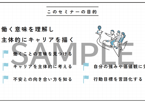 【新卒・内定者向け】働く意味とキャリア形成研修
