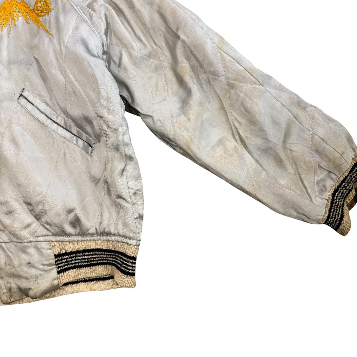 90s 別珍 スカジャン ピンクロ vintage 鷹 虎（検 50s 60s 50s~ JAPAN SOUVENIOR JACKET 別珍 スカジャン 鷹 虎 | OLD