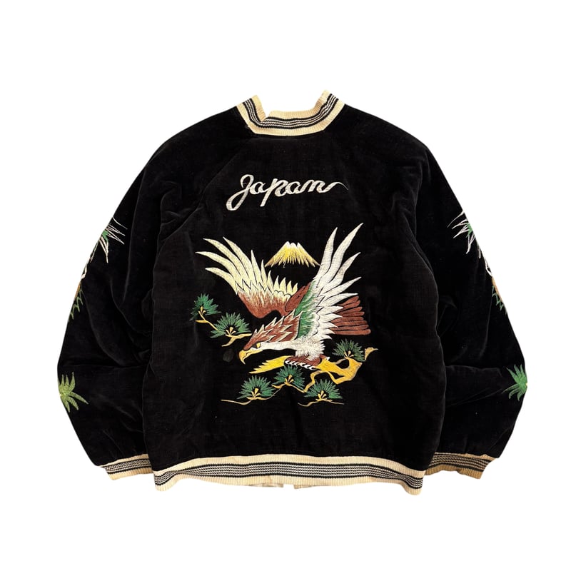 50s~ JAPAN SOUVENIOR JACKET 別珍 スカジャン 鷹 虎 | OLD