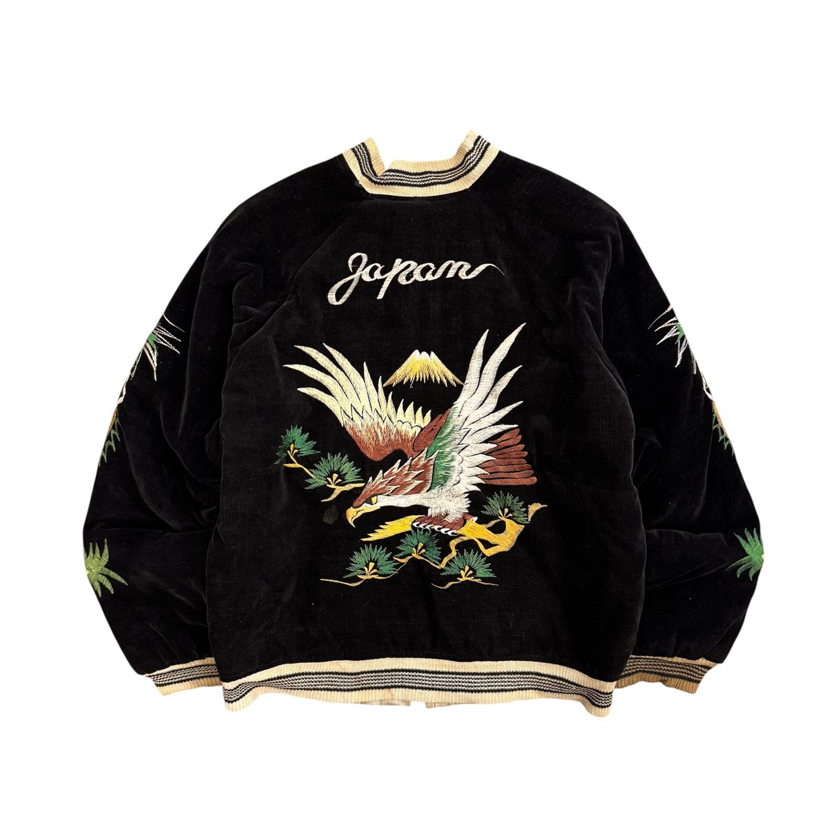 50s~ JAPAN SOUVENIOR JACKET 別珍 スカジャン 鷹 虎 | OLD