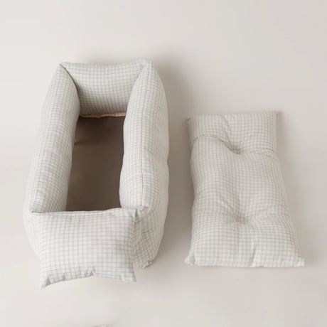 メッシュペットトートバッグ+冷感チェック柄ふんわりクッション付き