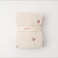 さくらんぼ柄ボアカフェマット