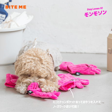 BITE ME　ゴム手袋ノーズワークおもちゃ