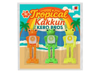 トロピカル ひざカックン カエル 3兄弟　 (3体セット）