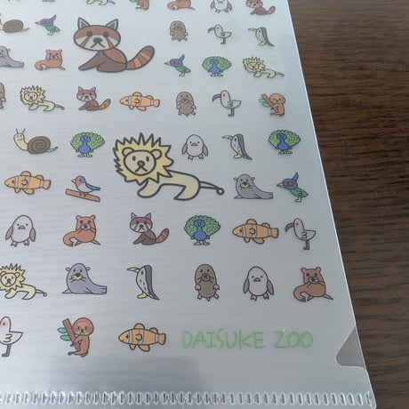【だいすけZOO】どうぶつせいぞろい！クリアファイルA4　透明