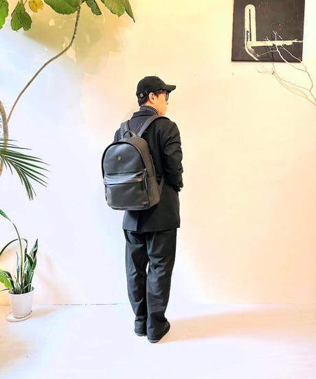 AinSoph レザーリュックバックパックキャリーオン