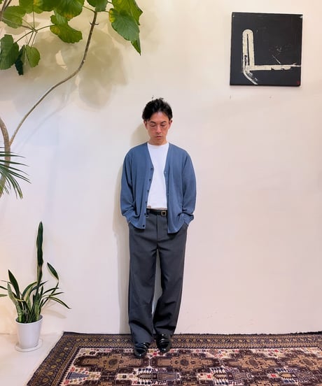 CasperJohn バーズアイVネックカーディガン