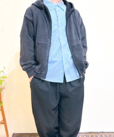 CasperJohn バイオウォッシュニットパーカー