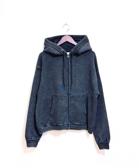 CasperJohn バイオウォッシュニットパーカー