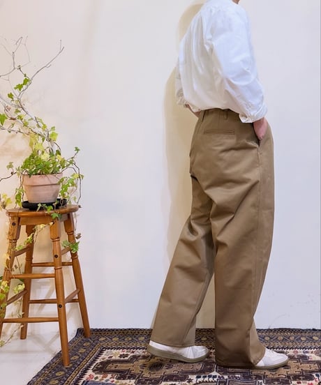Audience ワーカーズチノM-41ワイドストレートパンツ 3661