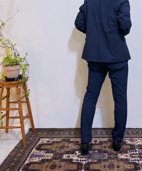 Liss シアサッカーストレッチスラックスパンツ　001465