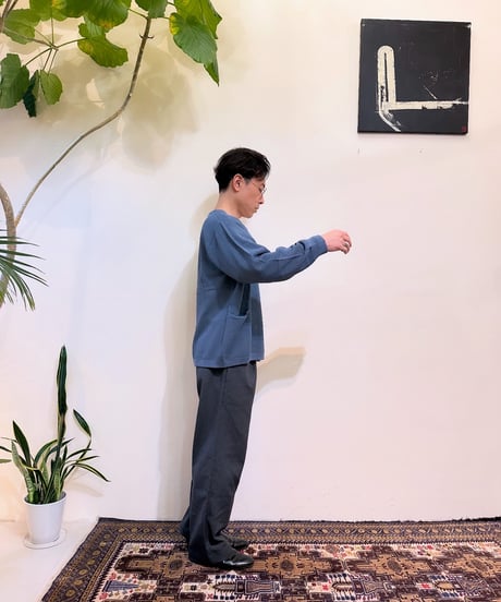 CasperJohn バーズアイVネックカーディガン