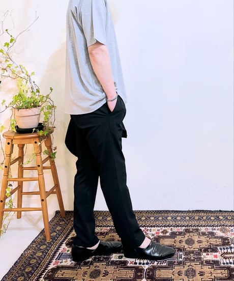 Liss シアサッカーストレッチスラックスパンツ　001465