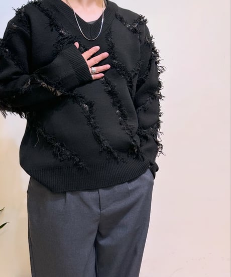 CasperJohn スラッシュクラッシュニット