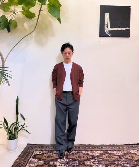 CasperJohn バーズアイVネックカーディガン