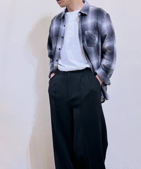 CasperJohn コンパクトヘンリーネックTシャツ 001