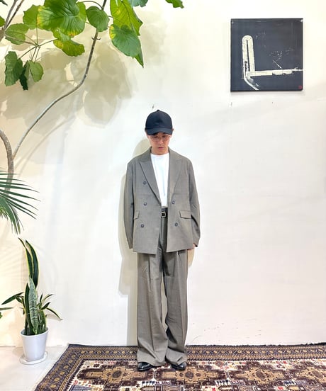 CasperJohn ウールミックスセミバギースラックス