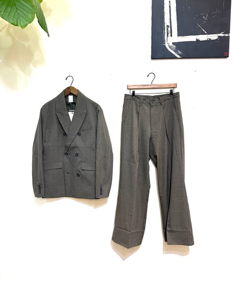 CasperJohn ウールミックスセミバギースラックス