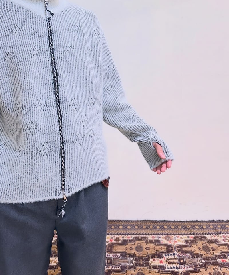 CASPER JOHN Feather ds knit カーディガン CasperJohn フェザードライバーズニット | inherit