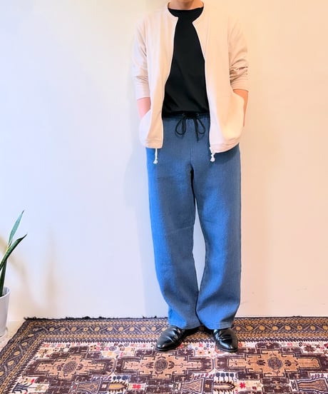 TMDL ジャガードデニムワイドストレートパンツ