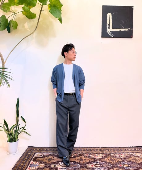 CasperJohn バーズアイVネックカーディガン