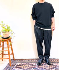 TMDL ストライプテーパードスラックス