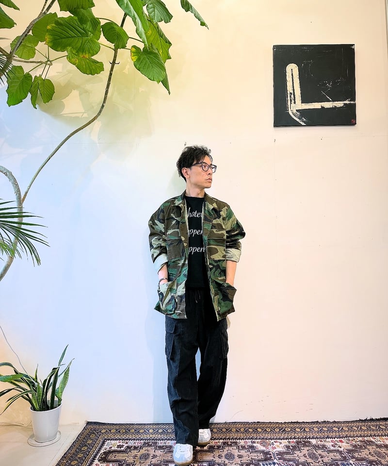 US AIR FORCE ウッドランドカモBDU 80s ミリタリージャケット DEADSTOCK アメリカ軍ウッドランドカモBDUジャケット | inherit