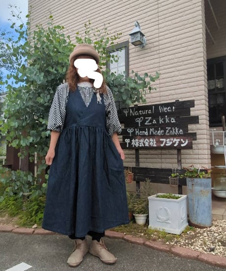 プチプラ　2wayポンチョケープブラウス　黒×白チェック
