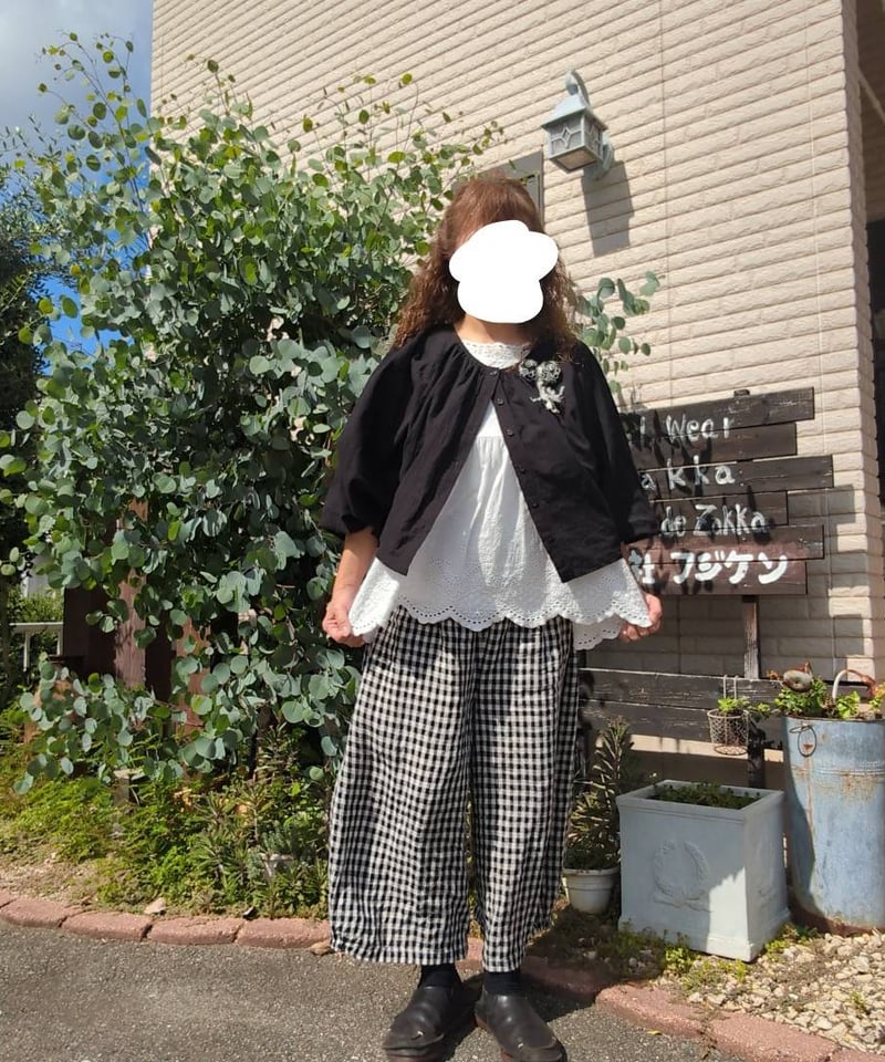 プチプラ 2wayポンチョケープブラウス ブラック | merci〜to you〜