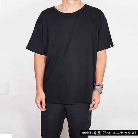 オーガニックコットン100％　テラヘルツ鉱石プリント加工　シリカ加工　ユニセックス半袖Tシャツ