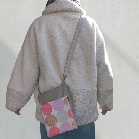 黄金コンビ身軽にお出かけセット☆サコッシュ＆長財布SW22毛糸玉
