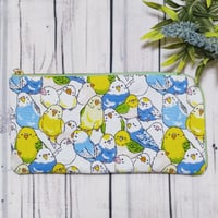 肩こりさんにオススメ！軽くて薄い長財布LW157☆インコぎっしり☆ポケット6つ+隠しポケット