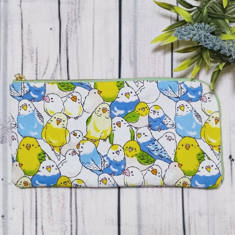 肩こりさんにオススメ！軽くて薄い長財布LW157☆インコぎっしり☆ポケット6つ+隠しポケット