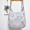 斜めがけするだけで可愛い♡ポンバッグPB111ブルーグレーの花♡ショルダーバッグ体にフィットするボディバッグ斜めがけバッグ