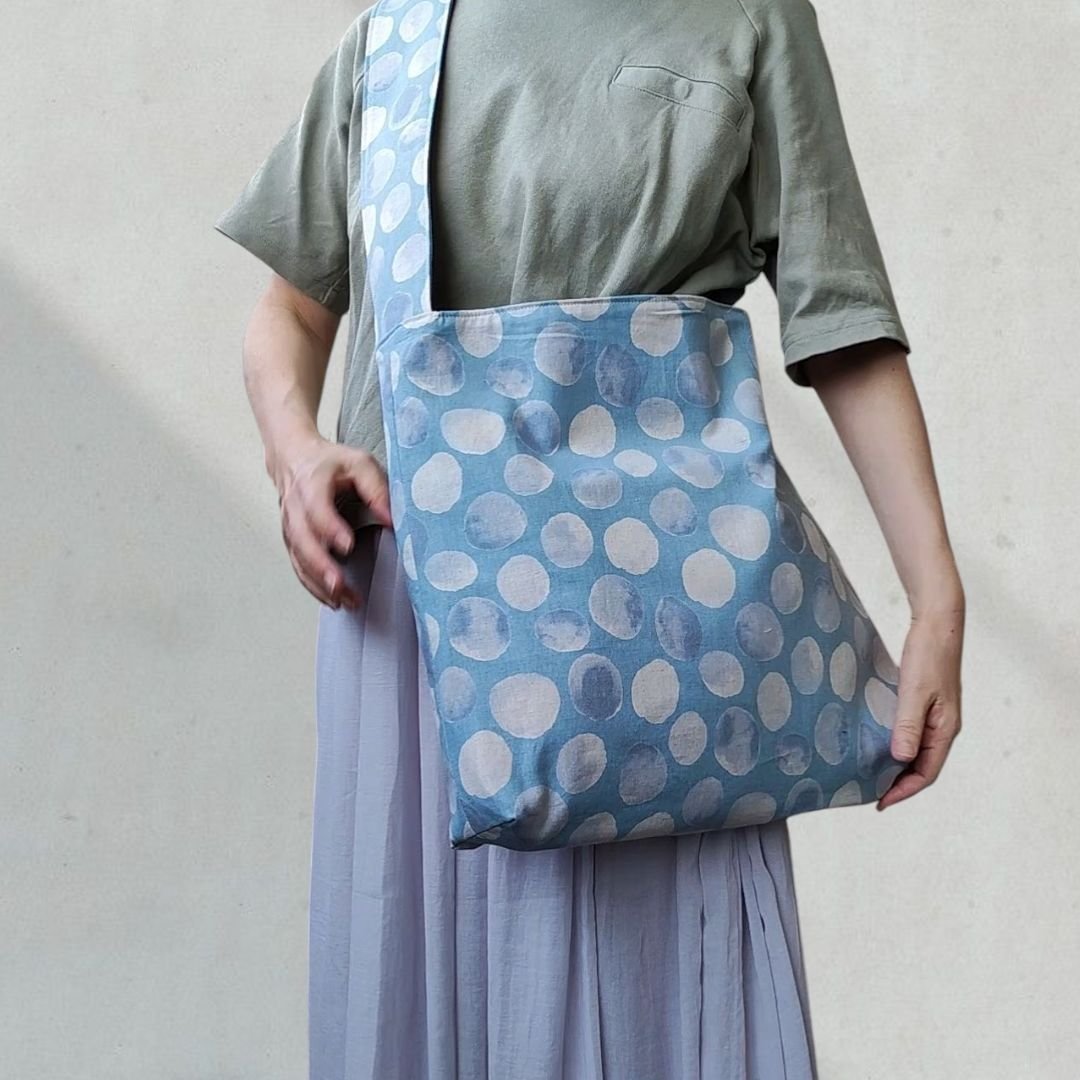 プルーンです❣️【着物と帯 時流】O2482y◇利休バッグ◇未使用品 くっ