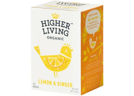 レモンジンジャー 有機 ハーブティー/Higher Living Organic(ハイアーリビング)