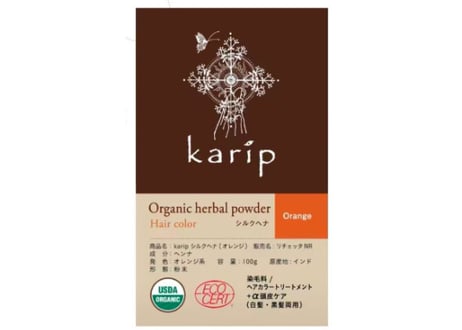 オーガニック認定　シルクヘナ（colorオレンジ）/Karip