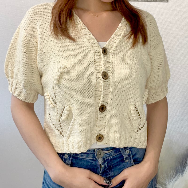 Tiny Lily Cardigan【PDFパターン販売】 | AIRknit. atelier
