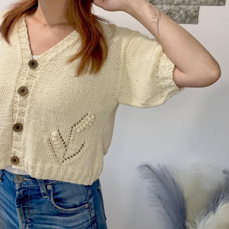 Tiny Lily Cardigan【PDFパターン販売】 | AIRknit. atelier