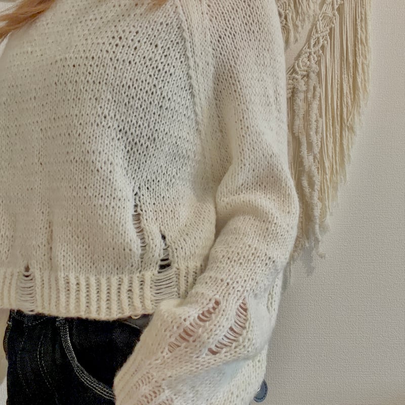 Damage knit【PDFパターン販売】 | AIRknit. atelier