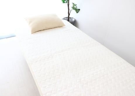 木から生まれたやさしい敷パッド シングルサイズ 純国産 アレルギー・アトピー対策 木から生まれたアレルギーフリーの自然素材生地「沐布」使用
