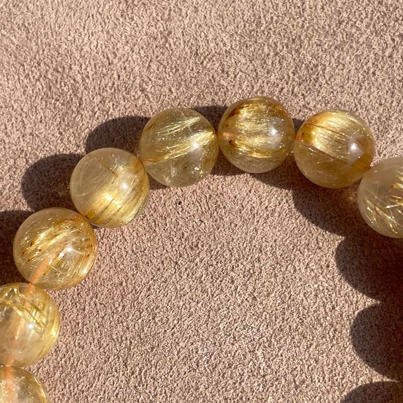 金運 仕事運 ルチルクォーツ 金紅石入り水晶 集中力 向上心 金色 豪華 華美