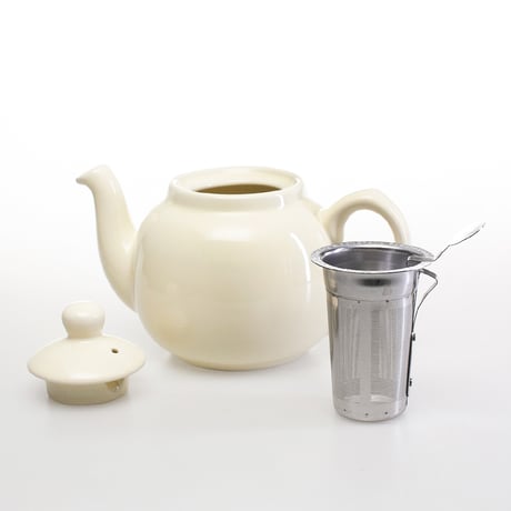 ロンドンポタリー ファームハウス ティーポット アイボリー 2CUP