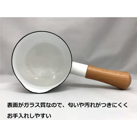 富士ホーロー Fuji Horo ミルクパン レッド 12cm Solid SD-12M R