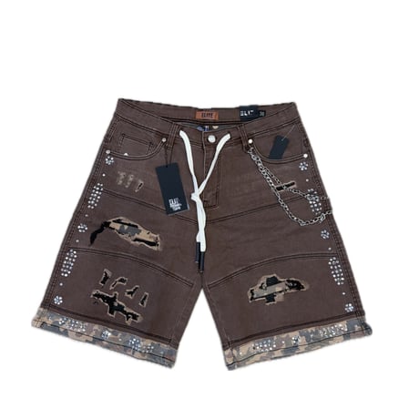 2Tone Embellished Jorts