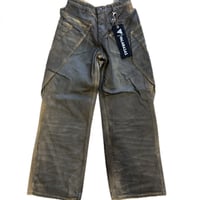 VALABASAS・GOZAI VINTAGE BROWN WAXED BAGGY