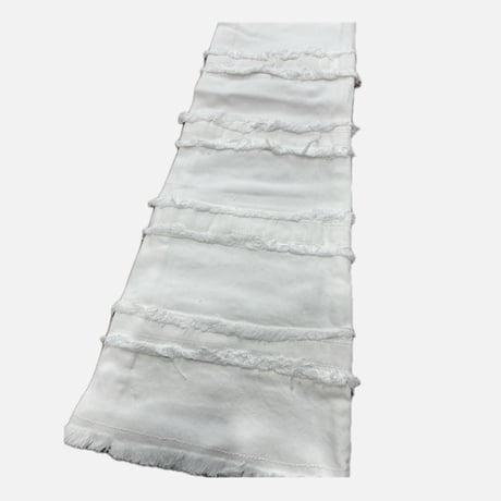 mnml  -X597 Paneled Skinny Stacked Denim- White