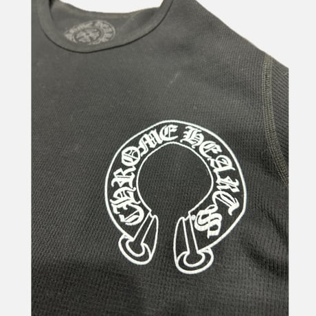 CHROME HEARTS 2025SS Floral Cross Horseshoe Thermal Long Sleeve Tee