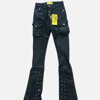 Black Waxed Rope Denim