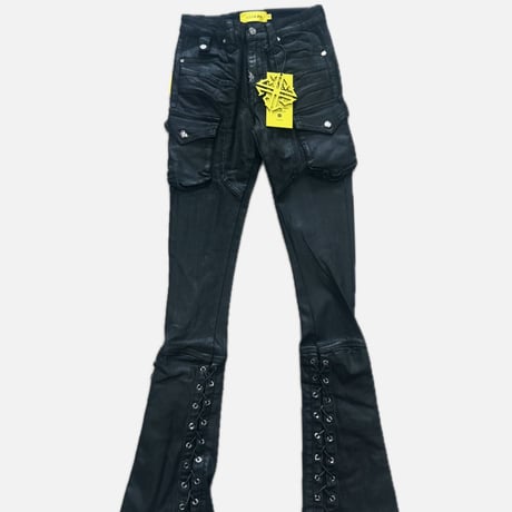Black Waxed Rope Denim